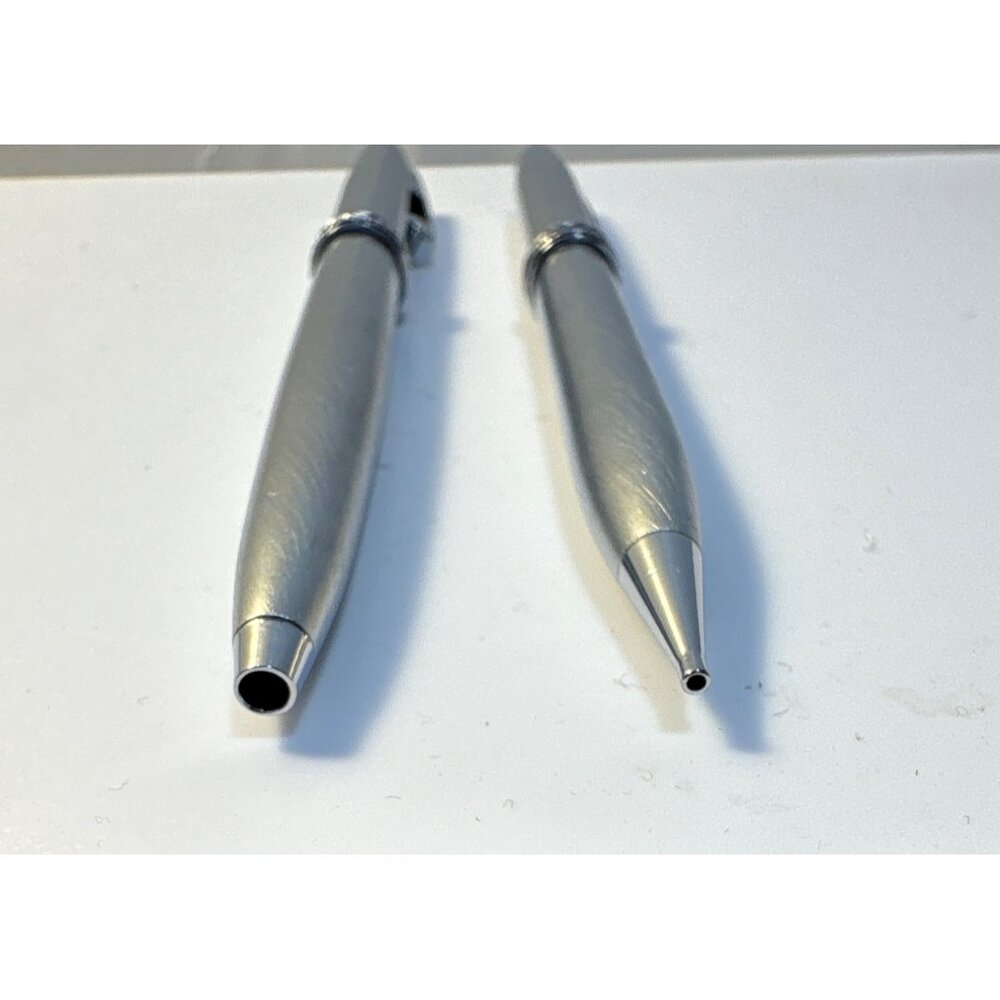 Vintage Lady Scheaffer Pen Pencil Set Florentine Band Silver Tone - Picture 3 of 6